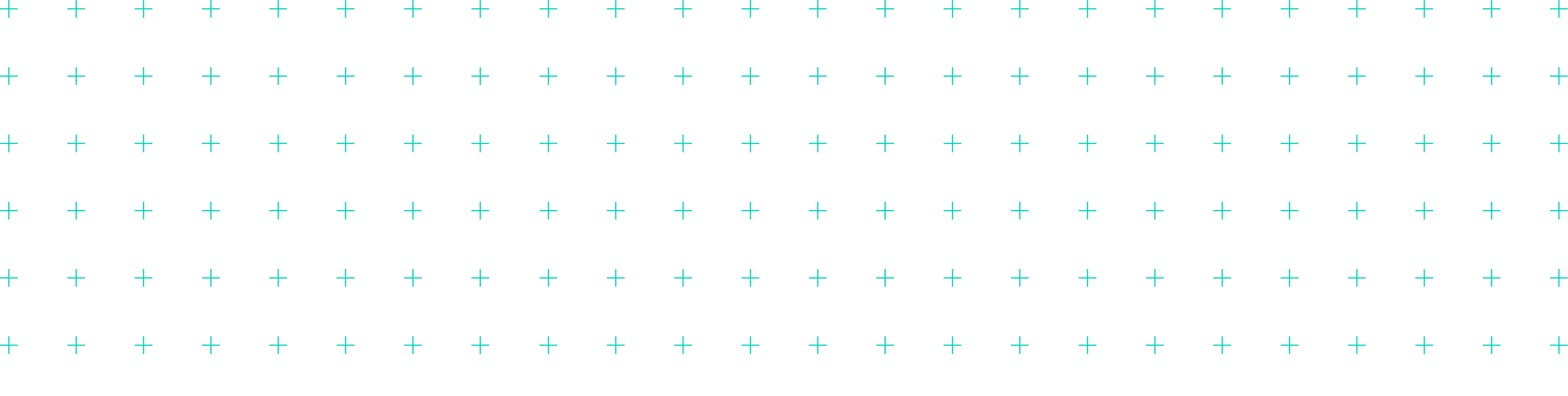 Grid of small cyan plus signs on a green background.