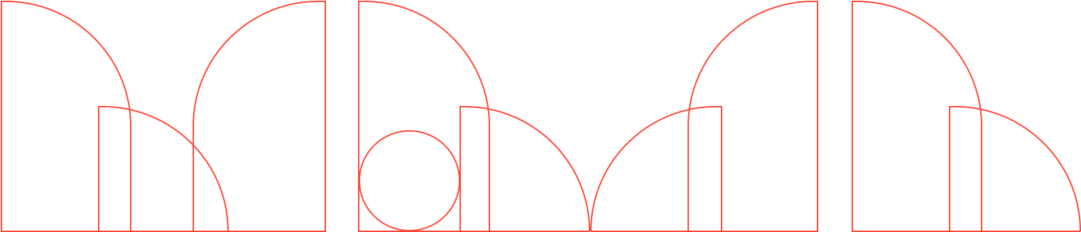Abstract red line art.