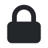 black lock icon