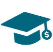 Icon for scholarships.