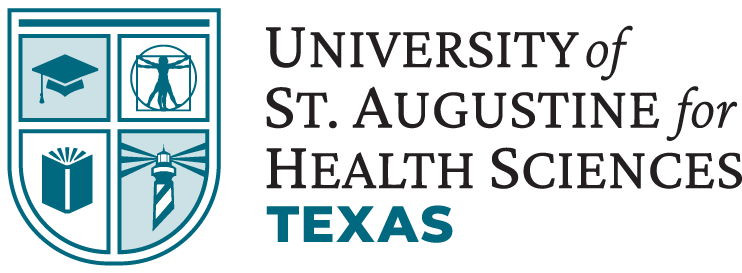 University of St. Augustine for Health Sciences (USAHS), Texas logo.