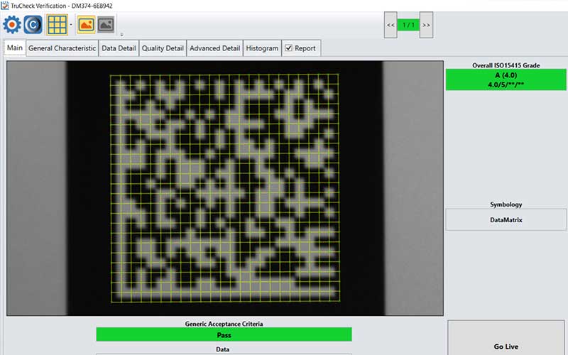 Multiple and challenging barcodes being read with Cognex technology