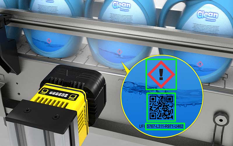 Cognex handheld reader covered in oil