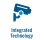 Integrated Technology logo featuring a blue surveillance camera.