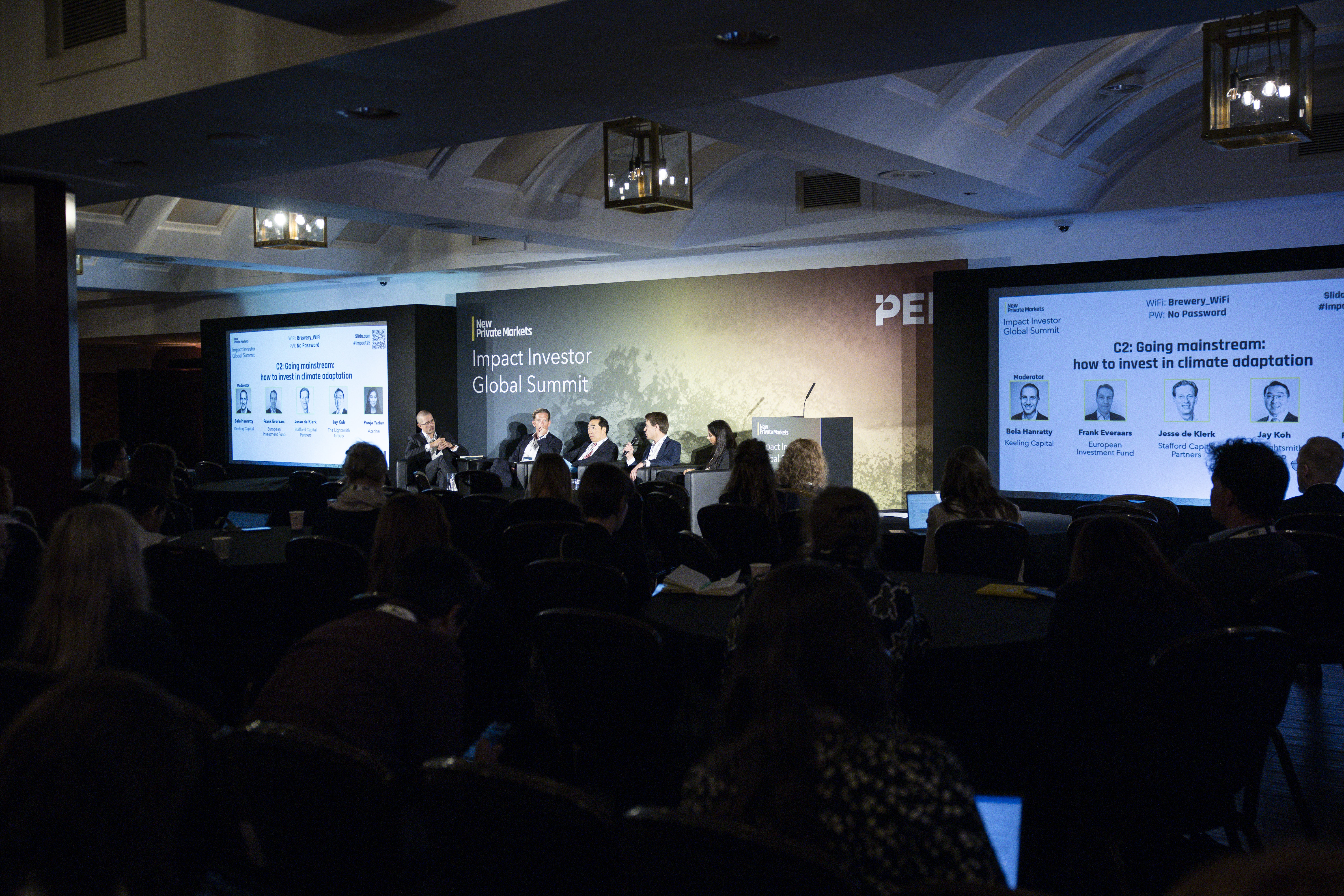 Audience and staging at the Impact Investor Global Summit