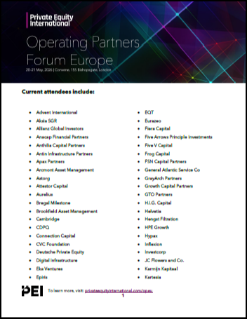 List of attendees at the Private Equity International Operating Partners Forum Europe