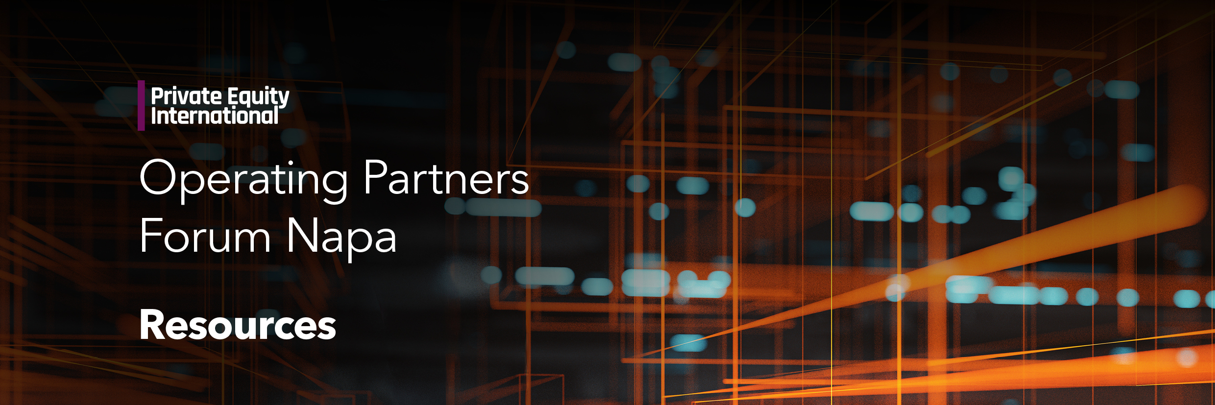 Private Equity International Operating Partners Forum Napa Resources