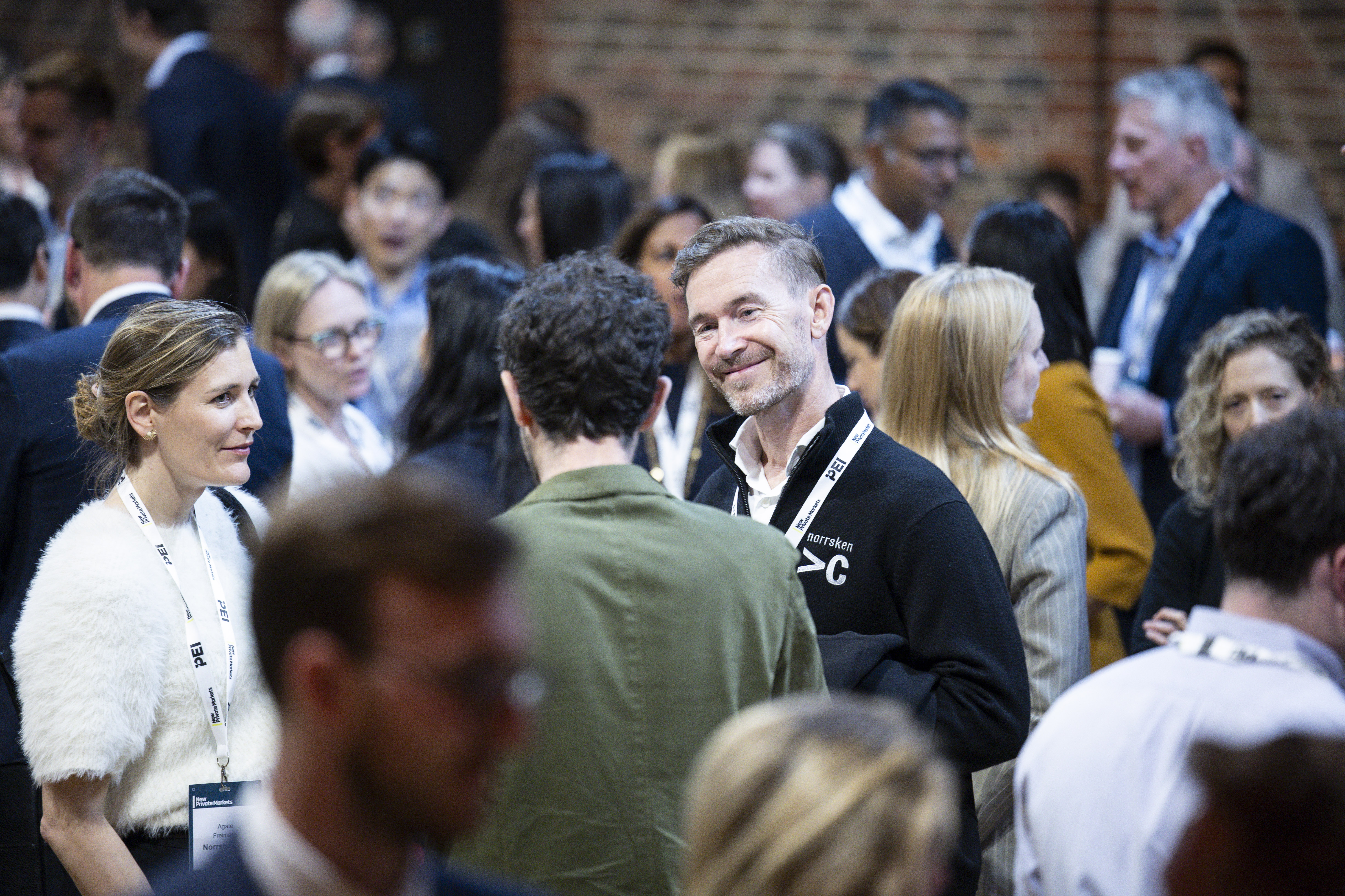 Networking crowd at RIF New York 2025