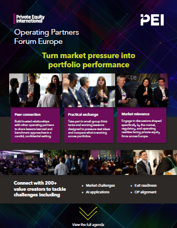 Private Equity International Operating Partners Forum Europe. Join Europe's leading community of operating partners. Discover how to successfully scale your operating team. Develop cross-functional strategies for an unpredictable market. Hear which levers experts recommend to accelerate value creation.