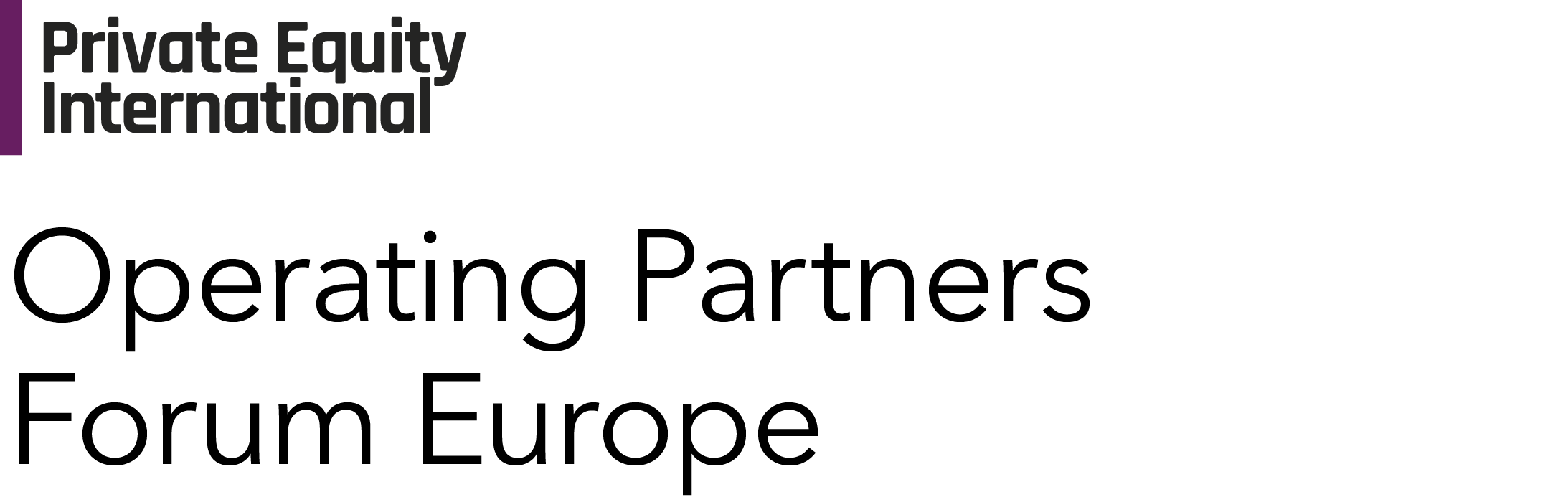 Private Equity International Operating Partners Forum Napa Resources