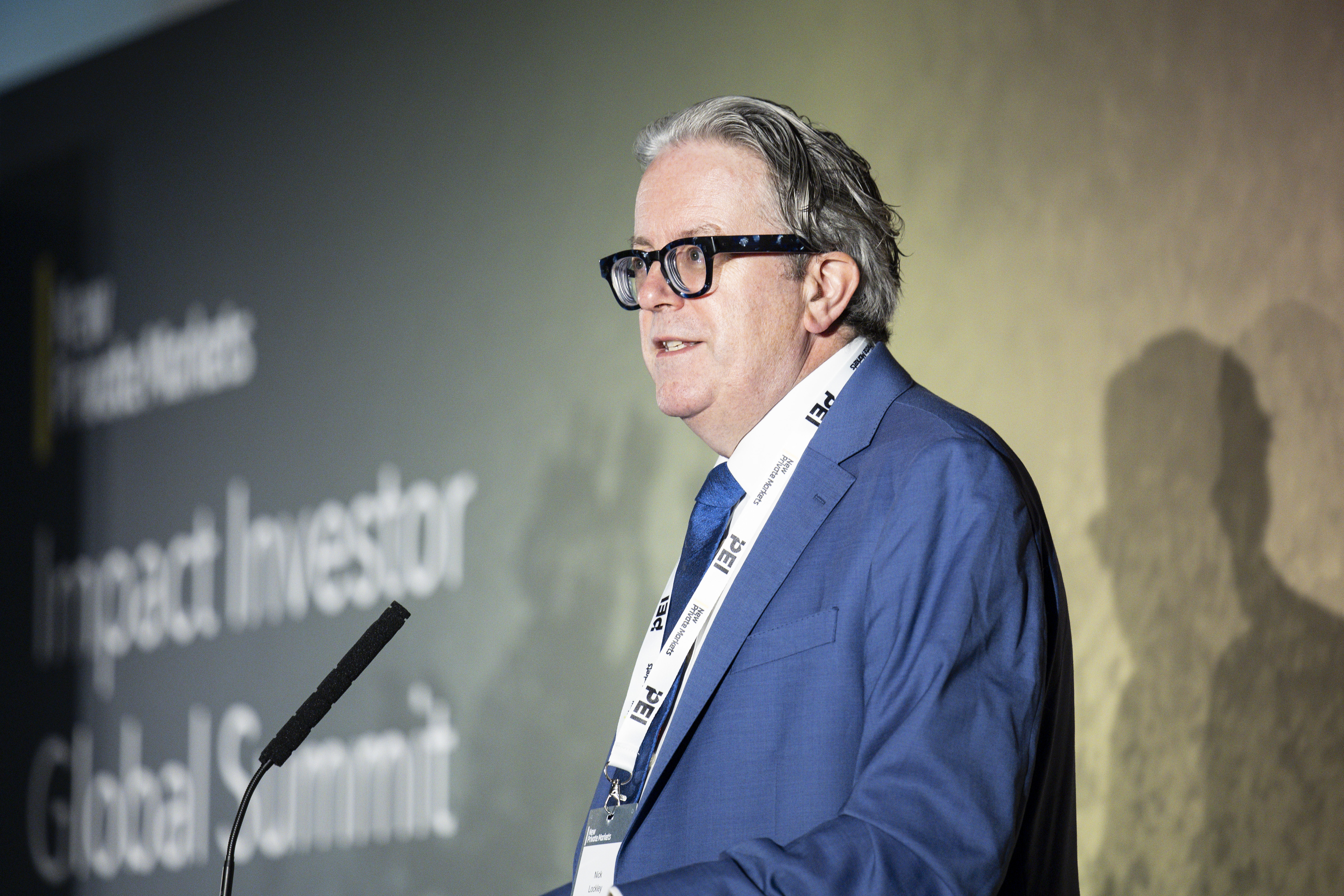 Nick Lockley, PEI on stage at Impact Investor Global Summit