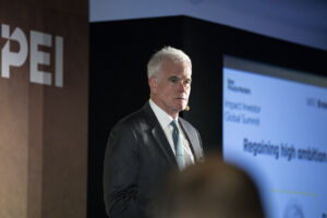 David Blood at the Impact Investor Global Summit. Photo by Ian Tuttle