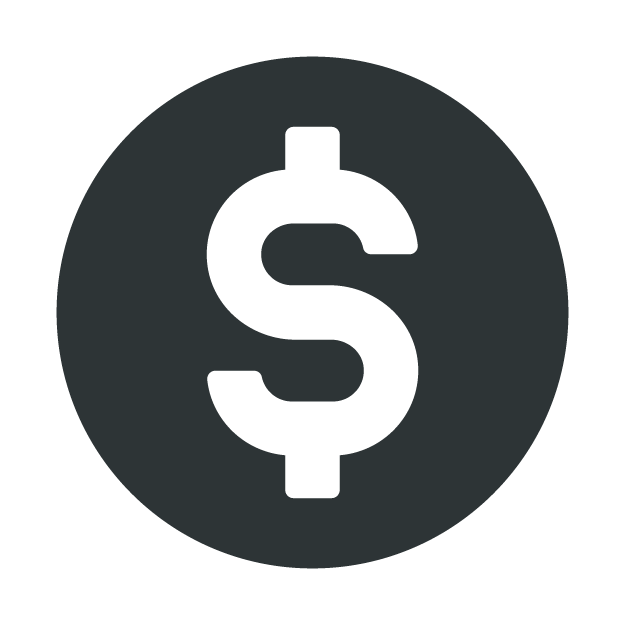 Dollar sign icon.