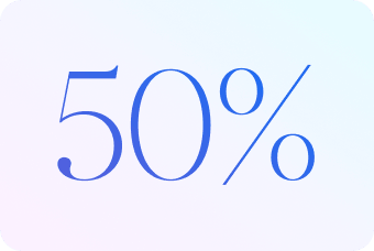 50%
