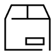 Simple Returns Shipping Box Icon