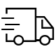 Free Shipping* Truck Icon