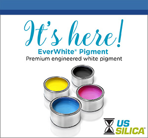 It's here! EverWhite Pigment. Premium engineered white pigment. Four paint cans showcasing the enhanced vibrancy of colors when mixed with EverWhite.