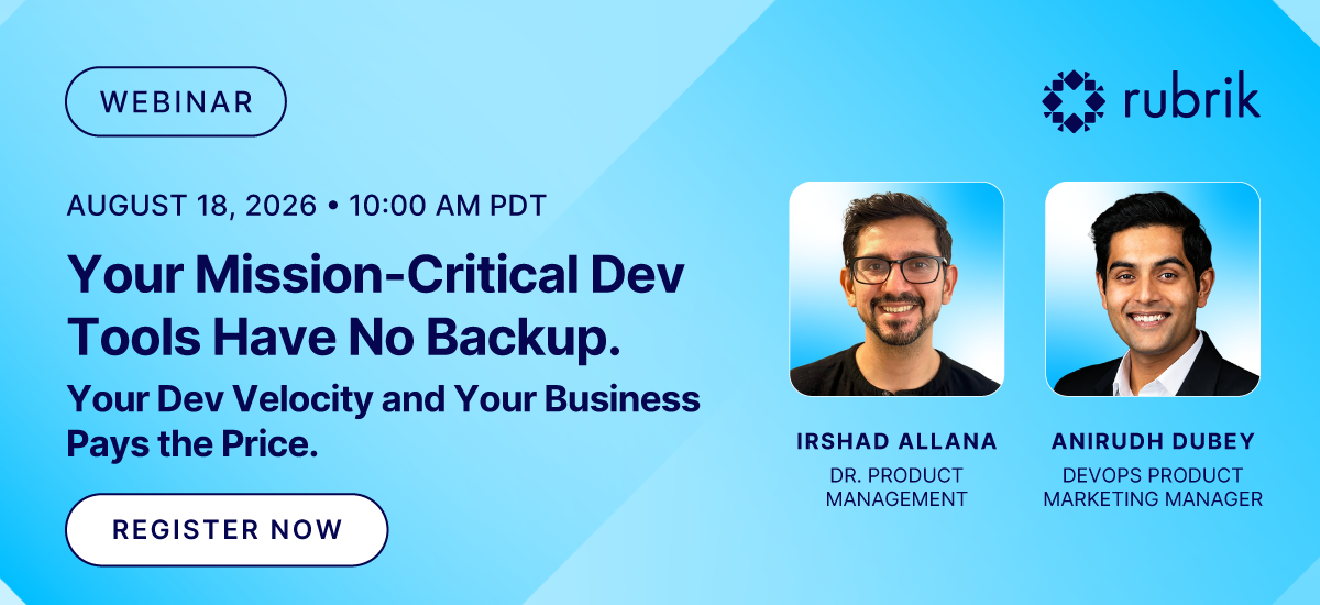 Your Mission-Critical Dev Tools Have No Backup.