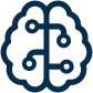 Illustration of brain and ideas connecting.