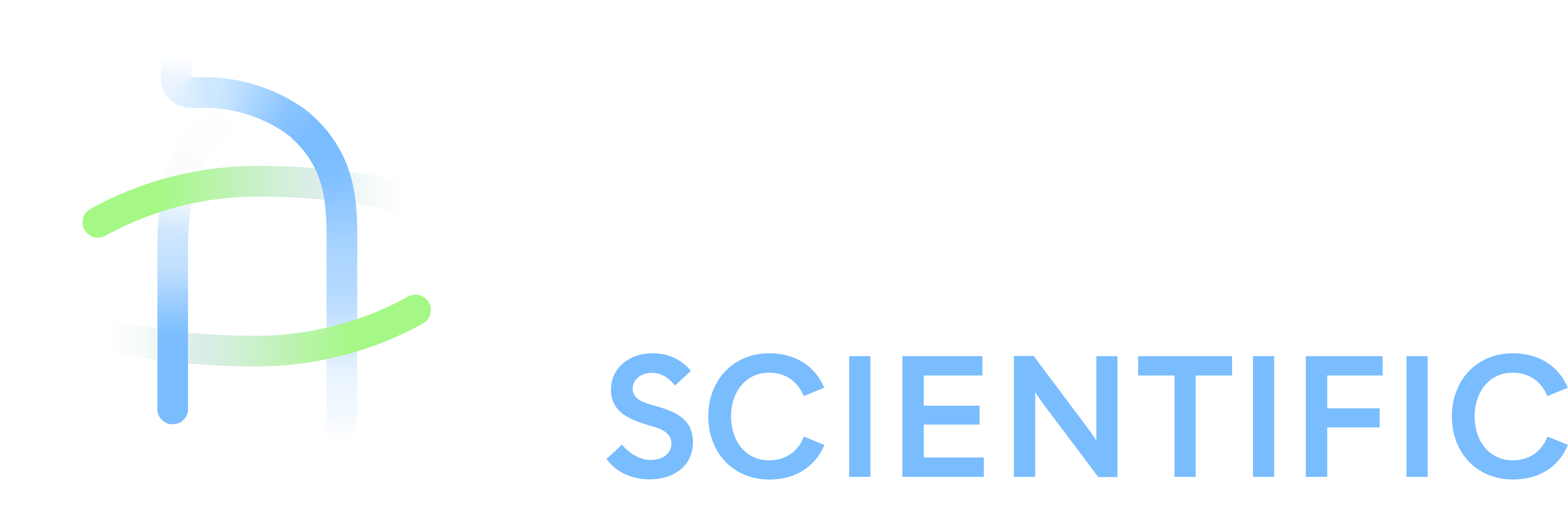 Afton Scientific logo, featuring a white circular emblem with intertwined blue and green lines, and the company name in white and blue text.